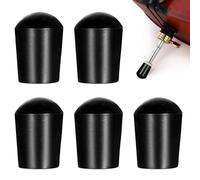 Teaaha 5 tappi per violoncello Endpin in gomma, protezione per violoncello Endpin Tip Cap tappo antiscivolo, punta in gomma nera per terminale violoncello