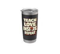 Teach Love Inspire Repeat sollevamento pesi con bilanciere Bicchiere termico in acciaio inox doppia parete