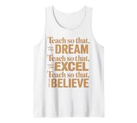 Teach So That They Can Dream Excel Believe Frase Maestro Canotta