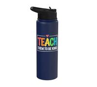 Teach Them to Be Kind School Teacher Stainless Steel Insulated Water Bottle