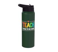 Teach Them to Be Kind School Teacher Stainless Steel Insulated Water Bottle
