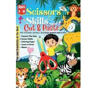 Teachedutots Scissors Skills Cut and Paste Fun Packed Animal (Copertina rigida)