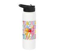 Teacher Appreciation W ack to School Educator Life Stainless Steel Insulated Water Bottle