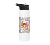 Teacher Appreciation W ack to School Educator Life Stainless Steel Insulated Water Bottle