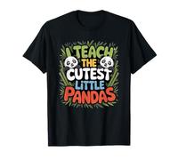 Teacher Back to School Classroom Panda Teaching Maglietta