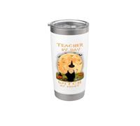 Teacher By Day Witch By Night Funny Halloween Costume Bicchiere termico in acciaio inox doppia parete