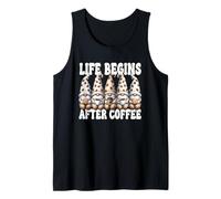 Teacher Coffee Mom Life Begins After Coffee Gnomes Graphic Canotta