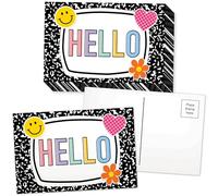 Teacher Created Resources Fresco per la scuola Hello Cartoline (TCR9322)