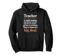 Teacher Definition Multi Tasking Educational Rockstar Regalo Felpa con Cappuccio