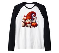 Teacher Fall Book GNOME with Autumn Coffee Mugs for Fall Maglia con Maniche Raglan