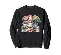 Teacher Gnome Reading Books Under Succulent Plant For Mom Felpa