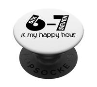 Teacher Haunted By 6 7 What is 67 Sayings 6-7 Reading Happy PopSockets PopGrip Adesivo