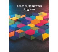 Teacher Homework Logbook: 8.5x11 Homework Tracker and Assignment Gradebook | Student Progress Log and Lesson Organizer | Smart Tessellation design | Teacher Stationery Series