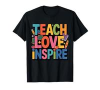 Teacher Inspire Teacher Classroom School Positive Vibes Maglietta
