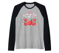 Teacher Kindergarten is My Jam Strawberry Maglia con Maniche Raglan