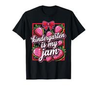 Teacher Kindergarten is My Jam Strawberry Maglietta