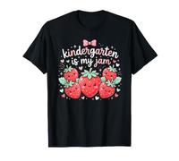 Teacher Kindergarten is My Jam Strawberry Maglietta