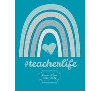 Teacher Lesson Plan Book - 25-26 School Year - Ten 10 Classes a day - Like The Rain - Teal Rainbow and Butterfly #TeacherLife When you give them ... per week. Designed for Specialist Teachers!