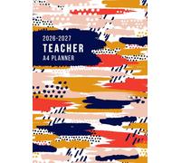 Teacher Lesson Planner 2026-2027: Weekly and Monthly Class Organiser | A4 Lesson Plan, Grade and Record Book | 7 Periods | UK Academic Year August 2026 - July 2027 | Abstract