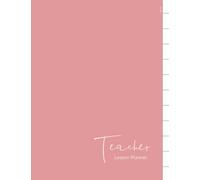 Teacher Lesson Planner: Simple teacher planner lesson plan for any year, with month tabs (Can write the name of the month on the cover) : Undated Planner, Large size 8.5x11" , peach cover