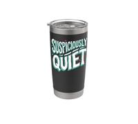 Teacher Librarian Suspiciously Quiet Bookworm Bicchiere termico in acciaio inox doppia parete