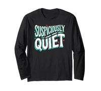 Teacher Librarian Suspiciously Quiet Bookworm Maglia a Manica
