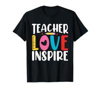 Teacher Love Inspire - Insegnante Motivazionale per Il Ritorno a Scuola Maglietta