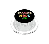 Teacher Mode On Teaching Funny School Teachers PopSockets PopGrip per MagSafe