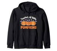 Teacher of Little Pumpkins Cute Halloween Felpa con Cappuccio