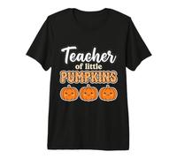 Teacher of Little Pumpkins Fall Back to School Maglietta Premium