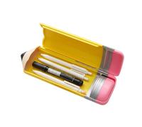 Teacher Pencil Pouch - Funny 3D Pencil-Shaped Stationery Organizer Pouch | Large Capacity Pen Bag for Students Children Adults Sticky Notes Keys Scissors