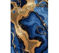 Teacher Planner 10 Periods A4: Blue and Gold - Vertical Week To View With Register and ... Dated August To July - Academic Year Lessons Diary And ... Non Ring Binder - Gift For Uk Men and Women.