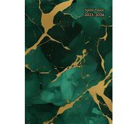 Teacher Planner 10 Periods A4: Green and Gold - Vertical Week To View With Register and ... Dated August To July - Academic Year Lessons Diary And ... Non Ring Binder - Gift For Uk Men and Women.