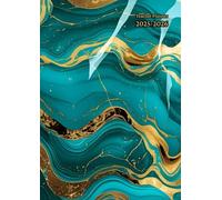 Teacher Planner 10 Periods A4: Turquoise and Gold - Vertical Week To View With Register and ... Dated August To July - Academic Year Lessons Diary And ... Non Ring Binder - Gift For Uk Men and Women.