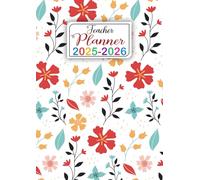 Teacher planner 2025-2026: Academic diary from September 2025 to july 2026 | week to view Lesson organizer with Calendar | Grade and Record book .