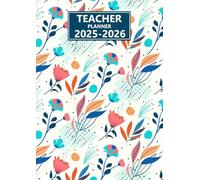 Teacher planner 2025/2026: Lesson Class Organizer with Calendar | Academic year 25-26 | Record and grade book