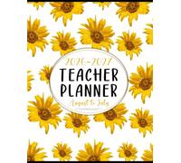 Teacher Planner 2026-2027: Weekly & Monthly Class Organizer August 2026-July 2027 Academic Year | Lesson Plan Grade and Record Book for Educators (Watercolor Sunflowers)