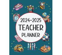 Teacher Planner: August-July Dated Lesson Plan Book for Teachers | 8.5" x 11" | Monthly & Weekly Agenda | 7 Subjects/Periods, Days Horizontally Across ... Middle, High School & Homeschooling