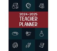 Teacher Planner: August-July Dated Lesson Planning Book for Teachers | 8.5" x 11" | Monthly & Weekly Agenda | 7 Subjects/Periods, Days Horizontally ... Middle, High School & Homeschooling