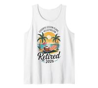 Teacher Retirement Shirts 2026 Goodbye Lesson Hello Freedom Canotta