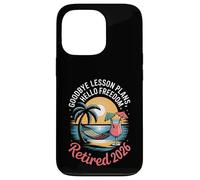 Teacher Retirement Shirts 2026 Goodbye Lesson Hello Freedom Custodia per iPhone 13 Pro