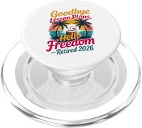 Teacher Retirement Shirts 2026 Goodbye Lesson Hello Freedom PopSockets PopGrip per MagSafe