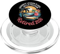 Teacher Retirement Shirts 2026 Goodbye Lesson Hello Freedom PopSockets PopGrip per MagSafe