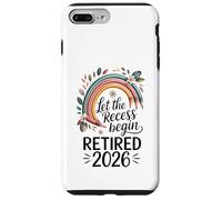 Teacher Retirement Shirts 2026 Let The Recess Begin Retire Custodia per iPhone 7 Plus/8 Plus