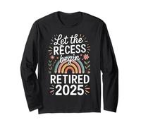 Teacher Retirement Shirts 2026 Let The Recess Begin Retire Maglia a Manica