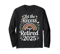 Teacher Retirement Shirts 2026 Let The Recess Begin Retire Maglia a Manica