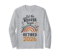 Teacher Retirement Shirts 2026 Let The Recess Begin Retire Maglia a Manica