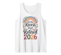 Teacher Retirement Shirts 2026Let The Recess Begin Retire Canotta