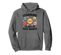 Teacher Space Science Learning Is out of World Felpa con Cappuccio