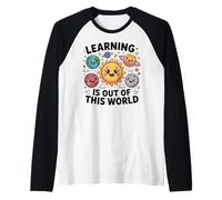 Teacher Space Science Learning Is out of World Maglia con Maniche Raglan